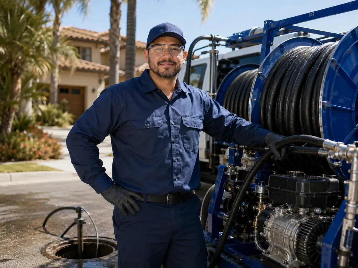 Hydro jet sewer cleaning in Borrego Springs
