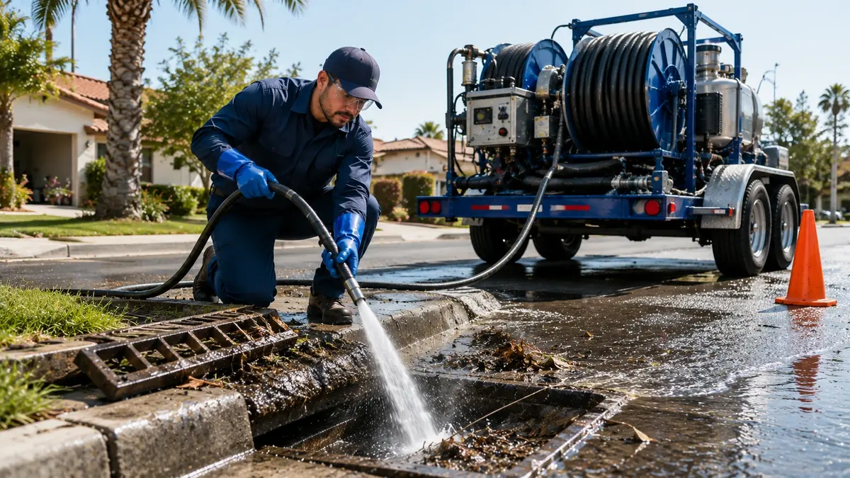 Storm Drain Hydro Jet Cleaning in Borrego Springs